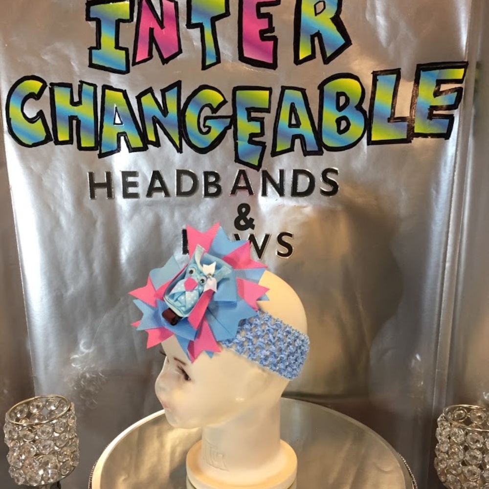 Infants and girls interchangeable headbands & bows